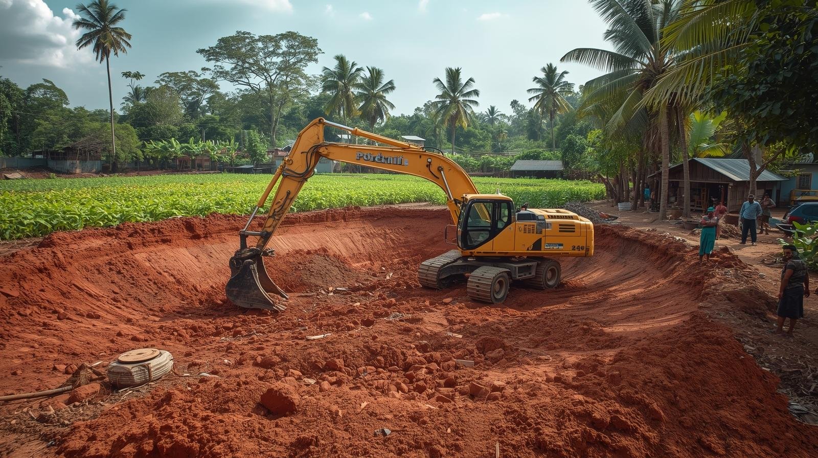 Open well construction – ring placement