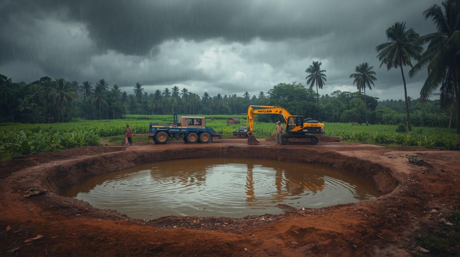 Open well construction in progress – SMS team